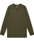 As Colour Men's base L/S tee 5029 Casual Wear As Colour ARMY SML 