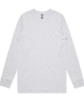 As Colour Men's base L/S tee 5029 Casual Wear As Colour ASH HEATHER SML 