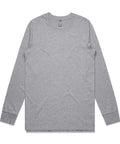 As Colour Men's base L/S tee 5029 Casual Wear As Colour GREY MARLE SML 