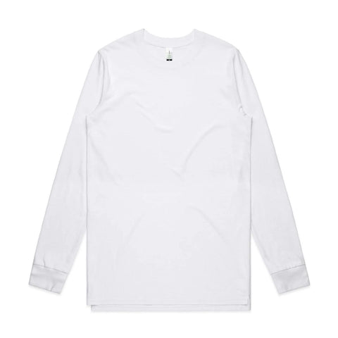 As Colour Men's base organic L/S tee 5029G Casual Wear As Colour WHITE XSM 