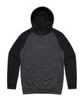 As Colour Men's case hoodie 5205 Casual Wear As Colour ASPHALT MARLE/BLACK XSM 