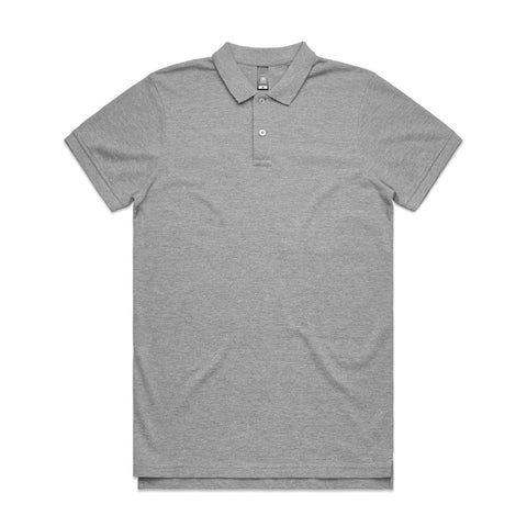 As Colour Men's pique polo 5411 Casual Wear As Colour GREY MARLE SML 