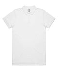 As Colour Men's pique polo 5411 Casual Wear As Colour WHITE SML 