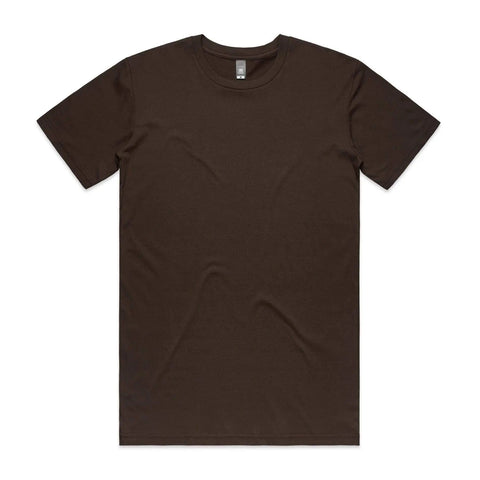 As Colour Men's staple tee 5001 Casual Wear As Colour DARK CHOCOLATE SML 