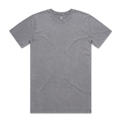 As Colour Men's stone wash staple tee 5040 Casual Wear As Colour ASH STONE SML 