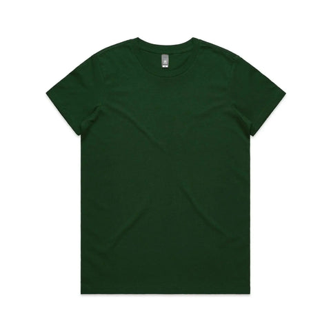 As Colour Women's maple tee 4001 Casual Wear As Colour FOREST GREEN XSM 