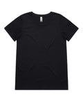 As Colour Women's shallow scoop tee 4011 Casual Wear As Colour BLACK XSM 