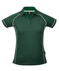 Aussie Pacific Ladies Endeavour Polo Shirt 2310 Casual Wear Aussie Pacific Bottle/White 6 