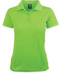Aussie Pacific Ladies Lachlan Polo Shirt 2314 Casual Wear Aussie Pacific Neon Green 6 