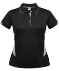 Aussie Pacific Ladies Tasman Polo Shirt 2311 Casual Wear Aussie Pacific Black/Ashe 6 