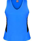 Aussie Pacific Ladies Tasman Singlet 2111 Casual Wear Aussie Pacific Cyan/Black 4 