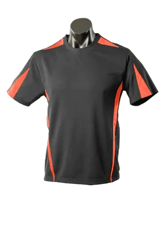 Aussie Pacific Men's Eureka Tees 1204 Casual Wear Aussie Pacific Black/Orange S 