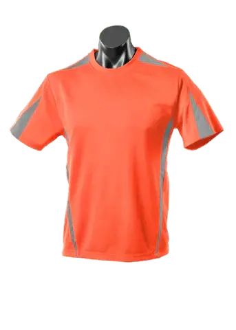 Aussie Pacific Men's Eureka Tees 1204 Casual Wear Aussie Pacific Orange/Charcoal S 