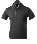 Aussie Pacific Men's Yarra Polo Shirt 1302 Casual Wear Aussie Pacific Black/Gold S 