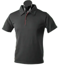 Aussie Pacific Men's Yarra Polo Shirt 1302 Casual Wear Aussie Pacific Black/Red S 
