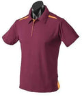 Aussie Pacific Paterson Kids Polo Shirt 3305 Casual Wear Aussie Pacific Maroon/Gold 6 