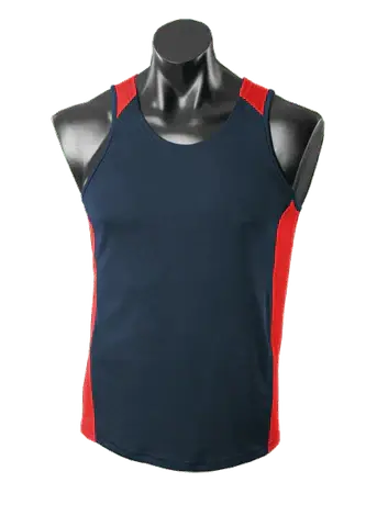 Aussie Pacific Premier Kids Singlet 3101 Casual Wear Aussie Pacific Navy/Red 6 