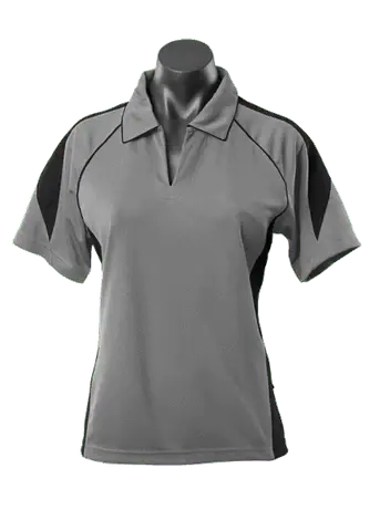 Aussie Pacific Premier Ladies Polo Shirt 2301 Casual Wear Aussie Pacific Ashe/Black 8 