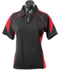 Aussie Pacific Premier Ladies Polo Shirt 2301 Casual Wear Aussie Pacific Black/Red 8 