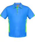 Aussie Pacific Tasman Kids Polo Shirt 3311 Casual Wear Aussie Pacific Cyan/Neon Green 6 