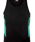 Aussie Pacific Tasman Kids Singlet 3111 Casual Wear Aussie Pacific Black/Teal 4 