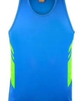 Aussie Pacific Tasman Kids Singlet 3111 Casual Wear Aussie Pacific Cyan/Neon Green 4 