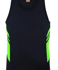 Aussie Pacific Tasman Kids Singlet 3111 Casual Wear Aussie Pacific Navy/Neon Green 4 
