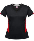 Aussie Pacific Tasman Ladies Tees 2211 Casual Wear Aussie Pacific Black/Red 8 