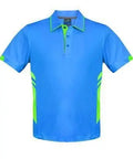 Aussie Pacific Tasman Men's Polo Shirt 1311 Casual Wear Aussie Pacific Cyan/Neon Green S 