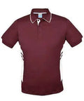 Aussie Pacific Tasman Men's Polo Shirt 1311 Casual Wear Aussie Pacific Maroon/White S 