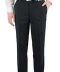 Aussie Pacific Flat Front Men's Trousers 1800 Corporate Wear Aussie Pacific Black 72R 