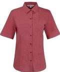Aussie Pacific Ladies Belair Short Sleeve Shirt 2905S Corporate Wear Aussie Pacific Red 4 