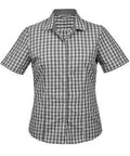 Aussie Pacific Ladies Davenport Short Sleeve Shirt 2908S Corporate Wear Aussie Pacific Charcoal 4 