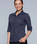 Aussie Pacific Ladies 3/4 Sleeve Shirt 2902T Corporate Wear Aussie Pacific   