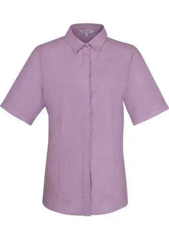 Aussie Pacific Ladies Short Sleeve Shirt 2902S Corporate Wear Aussie Pacific Mauve 4 