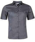 Aussie Pacific Ladies Short Sleeve Work Shirt 2903S Corporate Wear Aussie Pacific Slate 4 