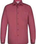 Aussie Pacific Men's Belair Long Sleeve Shirt 1905L Corporate Wear Aussie Pacific Red XXS 
