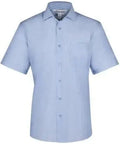 Aussie Pacific Men's Belair Short Sleeve Shirt 1905S Corporate Wear Aussie Pacific Sky XXS 