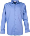 Aussie Pacific Men's Mosman Long Sleeve Shirt 1903l Corporate Wear Aussie Pacific Mid Blue XXS 