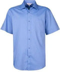 Aussie Pacific Men's Mosman Short Sleeve Shirt 1903S Corporate Wear Aussie Pacific Mid Blue XXS 