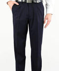 Aussie Pacific Pleated Men's Pants 1801 Corporate Wear Aussie Pacific Navy 72R 