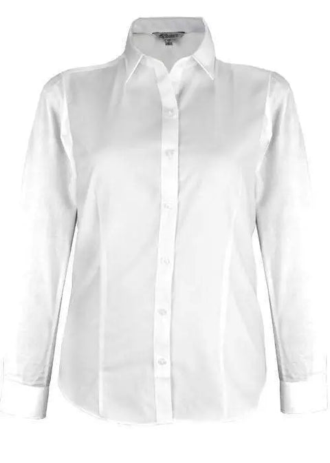 Aussie Pacific Ladies Kingswood Long Sleeve Shirt 2910L Corporate Wear Aussie Pacific White 4 