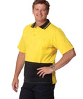 Cotton Jersey Two Tone Safety Polo SW35 Work Wear Australian Industrial Wear   