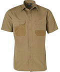 Durable Short Sleeve Work Shirt WT05 Work Wear Australian Industrial Wear S Khaki 