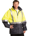 Hi-vis Safety Jacket With Mesh Lining & 3m Tapes SW18A Work Wear Australian Industrial Wear   