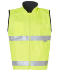 Hi-vis Safety Vest SW49 Work Wear Australian Industrial Wear S Fluoro Yellow/Navy 