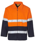 Hi-vis Two Tone Bluey Jacket SW31A Work Wear Australian Industrial Wear Fluoro Orange/Navy S 