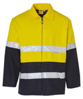 Hi-vis Two Tone Bluey Jacket SW31A Work Wear Australian Industrial Wear Fluoro Yellow/Navy S 