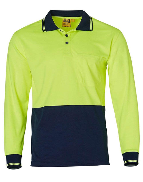 High Visibility Long Sleeve Polo SW05TD Metro Workwear.