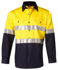 Long Sleeve Safety Shirt SW68 Work Wear Australian Industrial Wear   